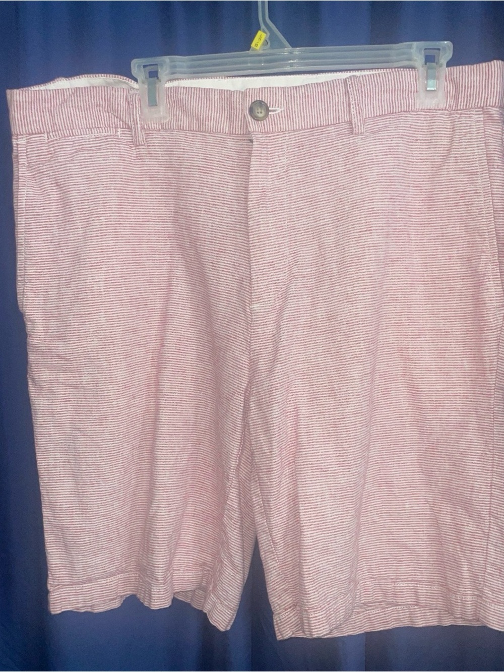 Men's Old Navy Ultimate Slim Built-In Flex Linen-Blend Shorts 36”